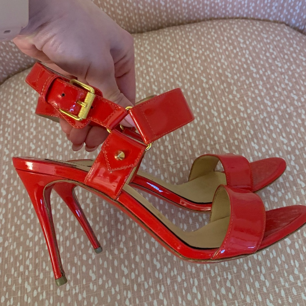 Christian Louboutin Red Patent Leather Sandal